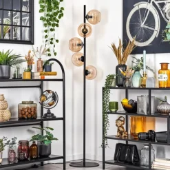 Lampes À Boules-hofstein Koyoto Lampadaire 31 cm Ambre, 5 lumières