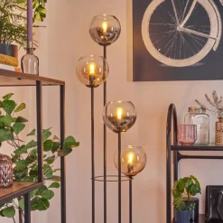 hofstein Koyoto Lampadaire 30 cm Ambre, Clair, Fumé, 4 lumières