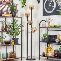 hofstein Koyoto Lampadaire 30 cm Ambre, 4 lumières