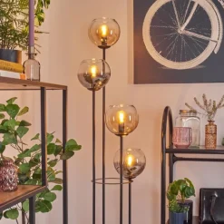 hofstein Koyoto Lampadaire 30 cm Ambre, Clair, Fumé, 4 lumières