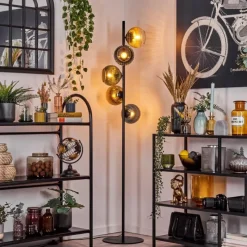 Lampes Dorées-hofstein Koyoto Lampadaire 33 cm Bleu, Or, Vert, Clair, 5 lumières