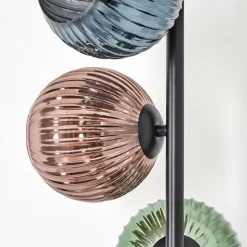 hofstein Koyoto Lampadaire 33 cm Bleu, Vert, Cuivré, 5 lumières