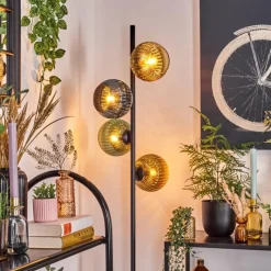 Lampes Dorées-hofstein Koyoto Lampadaire 31 cm Bleu, Or, Vert, Clair, 4 lumières