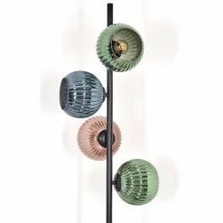 hofstein Koyoto Lampadaire 31 cm Bleu, Vert, Cuivré, 4 lumières