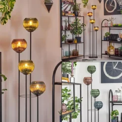 hofstein Koyoto Lampadaire 30 cm Bleu, Vert, Cuivré, 4 lumières