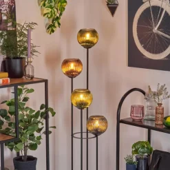 hofstein Koyoto Lampadaire 30 cm Bleu, Vert, Cuivré, 4 lumières