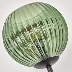 hofstein Koyoto Lampadaire 30 cm Bois foncé, Noir, 3 lumières