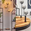 hofstein Koyoto Lampadaire 30 cm Bois clair, Noir, 3 lumières
