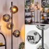 hofstein Koyoto Lampadaire 31 cm Chrome, Fumé, 4 lumières