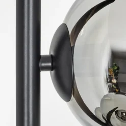 hofstein Koyoto Lampadaire 31 cm Chrome, Fumé, 4 lumières