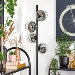 Suspension Verre Fumé-hofstein Koyoto Lampadaire 31 cm Clair, Fumé, 4 lumières