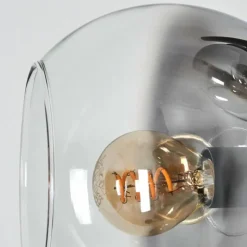 Suspension Verre Fumé-hofstein Koyoto Lampadaire 31 cm Clair, Fumé, 4 lumières