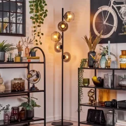 hofstein Koyoto Lampadaire 33 cm Clair, Fumé, 5 lumières