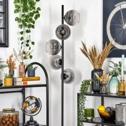 hofstein Koyoto Lampadaire 33 cm Clair, Fumé, 5 lumières