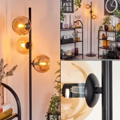 hofstein Koyoto Lampadaire Ambre, 3 lumières