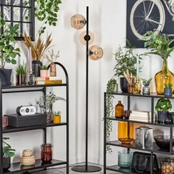 Lampes À Boules-hofstein Koyoto Lampadaire Ambre, 3 lumières