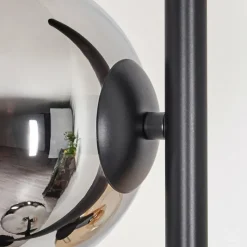 hofstein Koyoto Lampadaire Ambre, Chrome, Fumé, 3 lumières