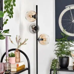 hofstein Koyoto Lampadaire Ambre, Clair, Fumé, 3 lumières
