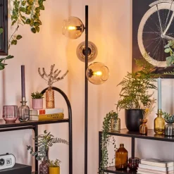 hofstein Koyoto Lampadaire Ambre, Clair, Fumé, 3 lumières