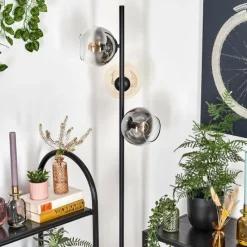 hofstein Koyoto Lampadaire Ambre, Clair, Fumé, 3 lumières