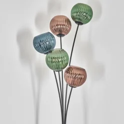 hofstein Koyoto Lampadaire Bleu, Vert, Cuivré, 5 lumières