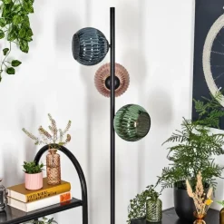 hofstein Koyoto Lampadaire Bleu, Vert, Cuivré, 3 lumières