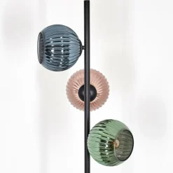 hofstein Koyoto Lampadaire Bleu, Vert, Cuivré, 3 lumières