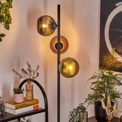 hofstein Koyoto Lampadaire Bleu, Vert, Cuivré, 3 lumières