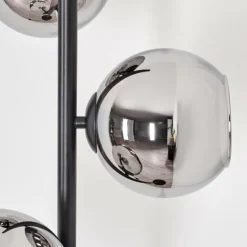 hofstein Koyoto Lampadaire Chrome, Fumé, 3 lumières