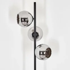 hofstein Koyoto Lampadaire Chrome, Fumé, 3 lumières
