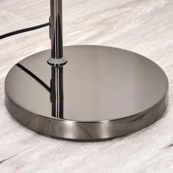 hofstein Koyoto Lampadaire Chrome, Noir, 1 lumière