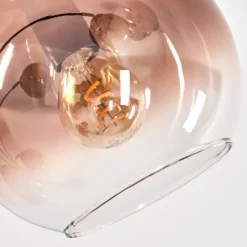 hofstein Koyoto Lampadaire Clair, Cuivré, 5 lumières