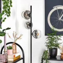 hofstein Koyoto Lampadaire Clair, Fumé, 3 lumières
