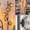 Suspension Verre Fumé-hofstein Koyoto Lampadaire Clair, Fumé, 5 lumières