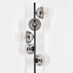 Suspension Verre Fumé-hofstein Koyoto Lampadaire Clair, Fumé, 5 lumières