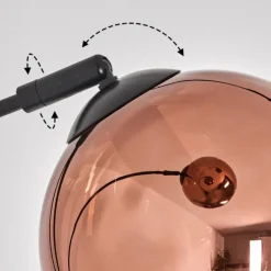 hofstein Koyoto Lampadaire Noir, 3 lumières