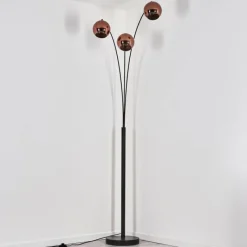 hofstein Koyoto Lampadaire Noir, 3 lumières