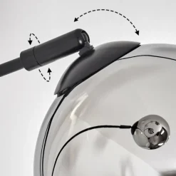 hofstein Koyoto Lampadaire Noir, 3 lumières