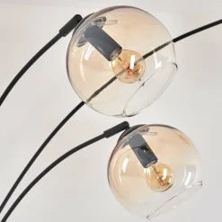 hofstein Koyoto Lampadaire Noir, 3 lumières