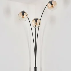 hofstein Koyoto Lampadaire Noir, 3 lumières