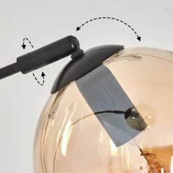 hofstein Koyoto Lampadaire Noir, 3 lumières