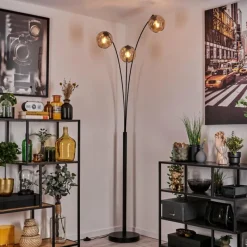 hofstein Koyoto Lampadaire Noir, 3 lumières