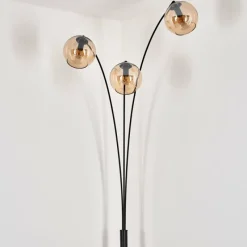 hofstein Koyoto Lampadaire Noir, 3 lumières