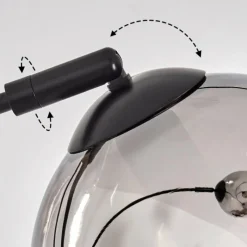 hofstein Koyoto Lampadaire Noir, 3 lumières