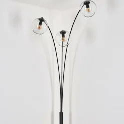 hofstein Koyoto Lampadaire Noir, 3 lumières