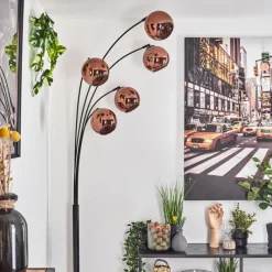 hofstein Koyoto Lampadaire Noir, 5 lumières