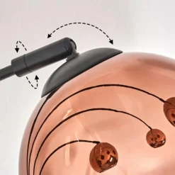 hofstein Koyoto Lampadaire Noir, 5 lumières