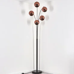 hofstein Koyoto Lampadaire Noir, 5 lumières