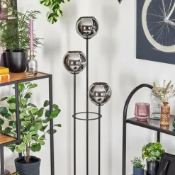 hofstein Koyoto Lampadaire Noir, 3 lumières