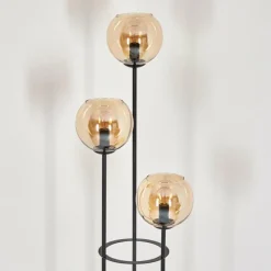 hofstein Koyoto Lampadaire Noir, 3 lumières